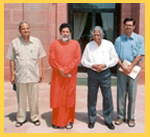Swami Bodhananda, Dr BP Mathur, Er PN Subramanian with Dr APJ Kalam